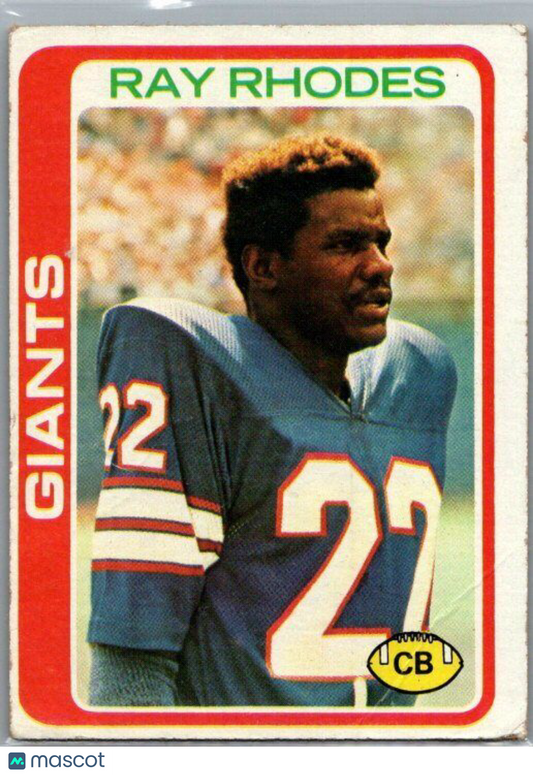 1978 Topps #188 Ray Rhodes