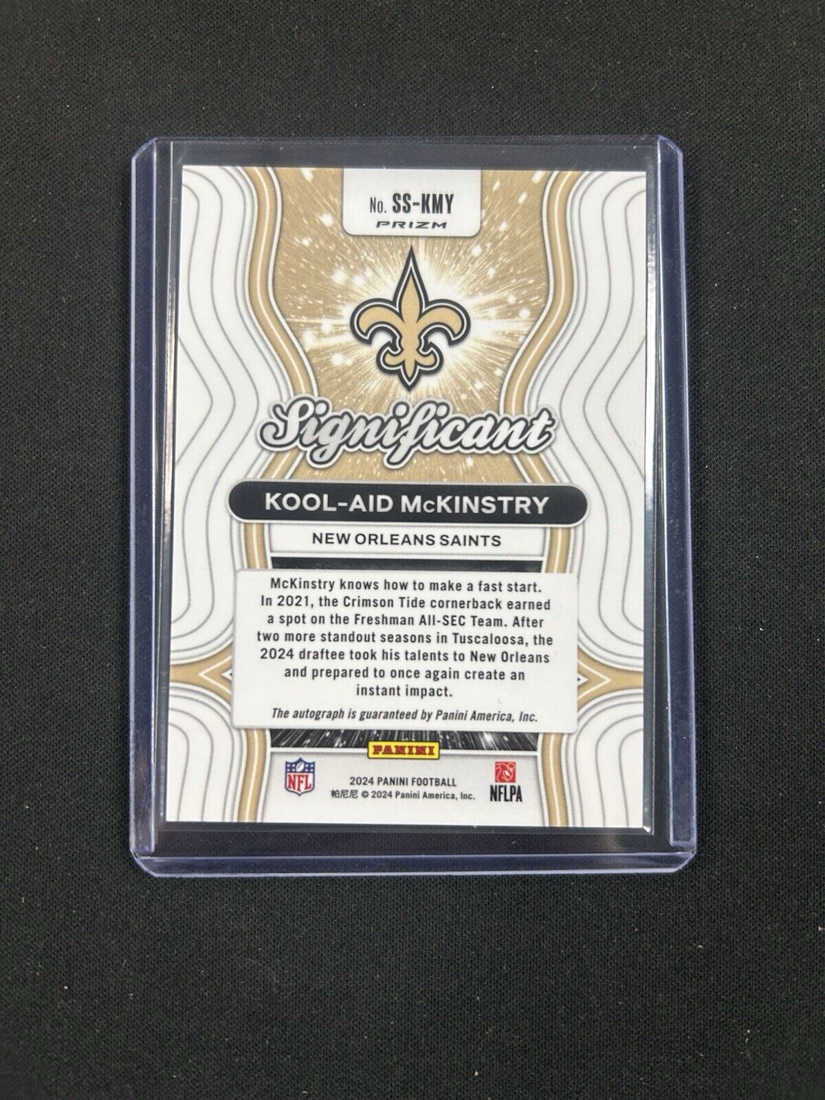 2024 Panini Prizm Significant Signatures #59 Kool-Aid McKinstry RC Auto