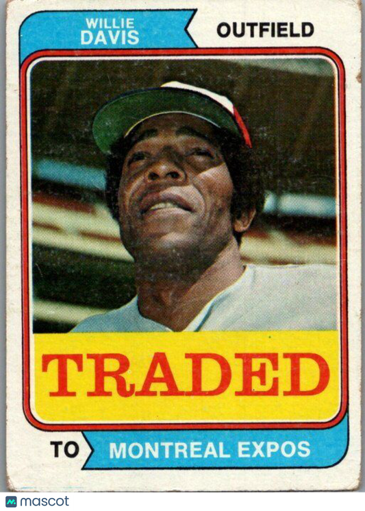 1974 Topps #165T Willie Davis Traded