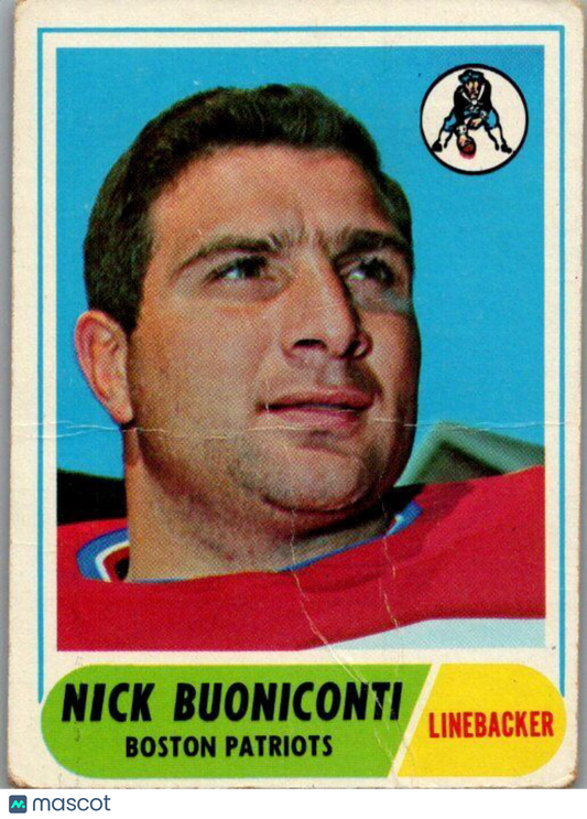 1968 Topps #124 Nick Buoniconti