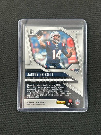 2024 Panini Prizm Orange Lazer #194 Jacoby Brissett