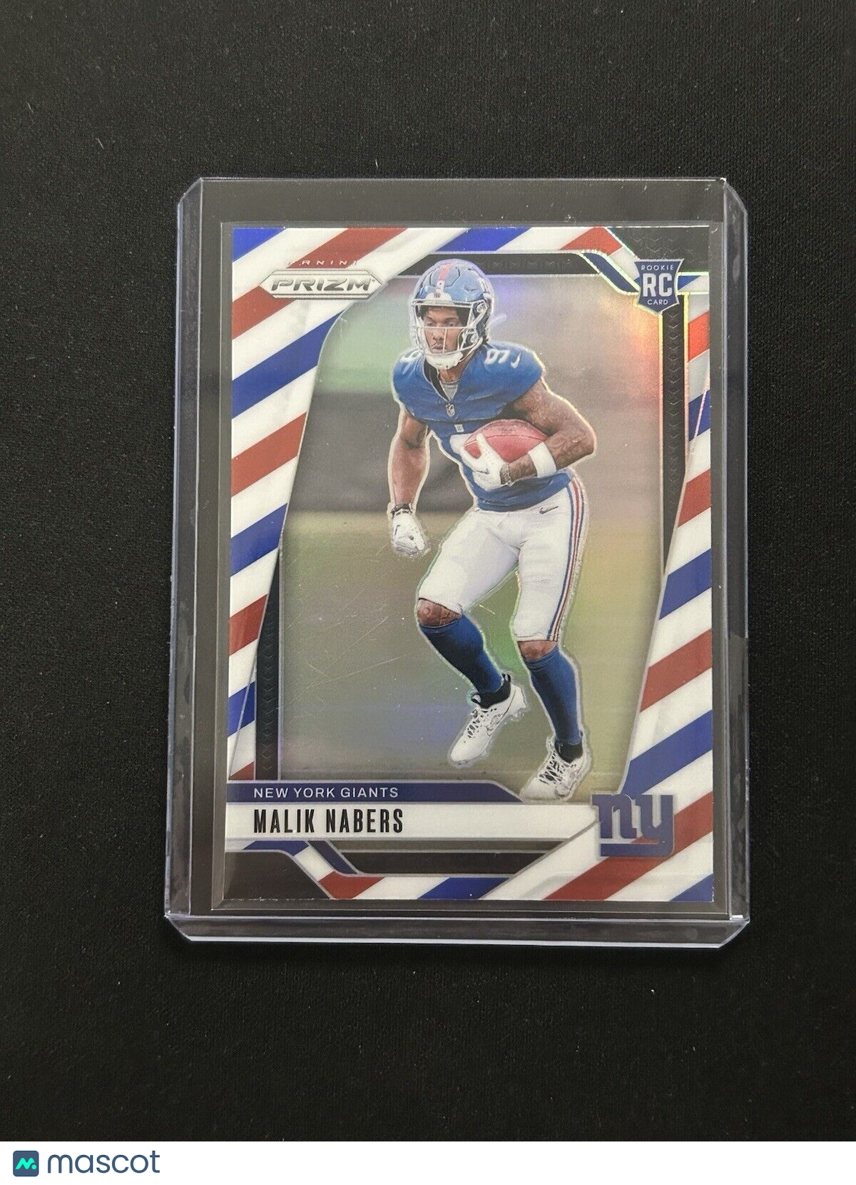 2024 Panini Prizm Red White and Blue #370 Malik Nabers RC