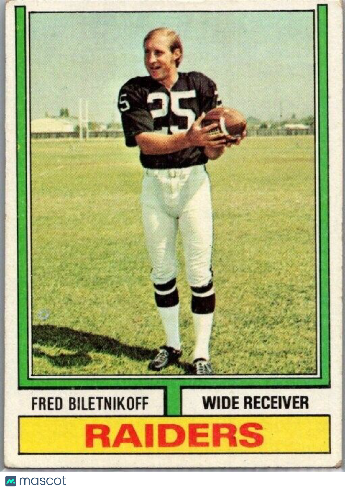 1974 Topps - #490 Fred Biletnikoff