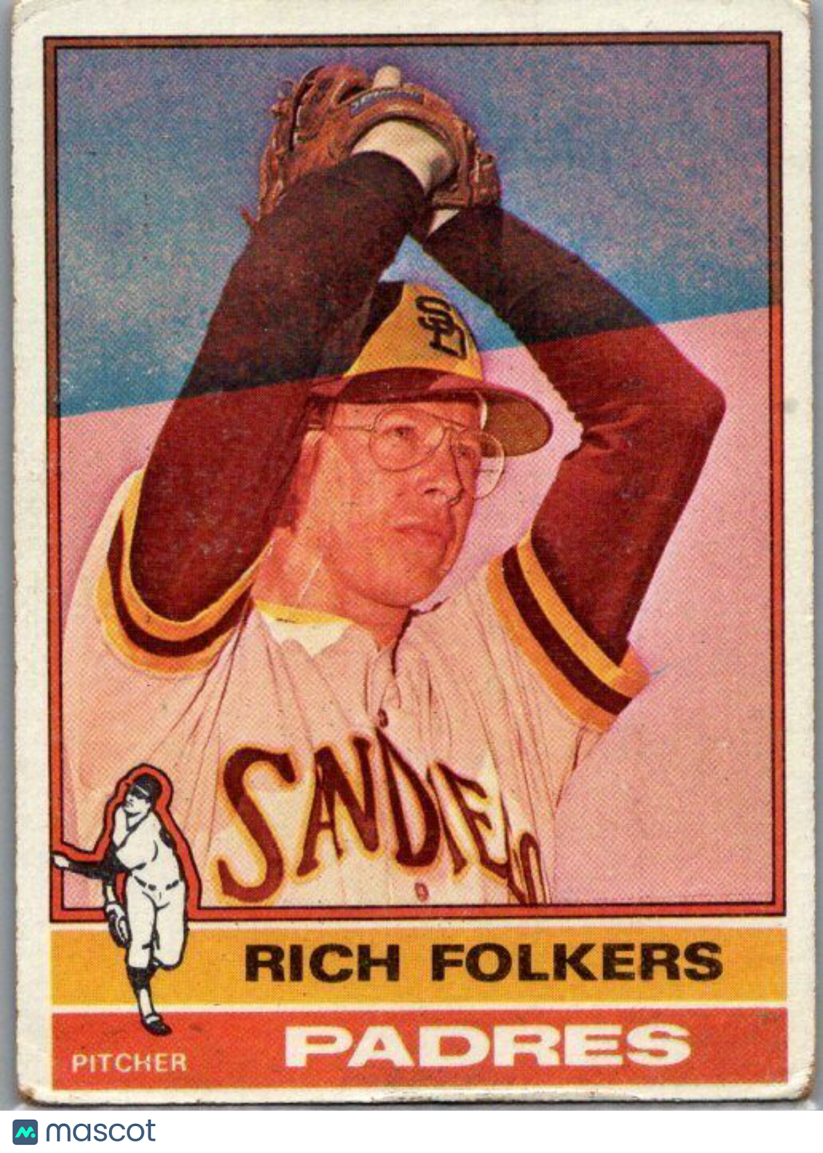 1976 Topps #611 Rich Folkers