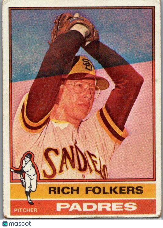 1976 Topps #611 Rich Folkers