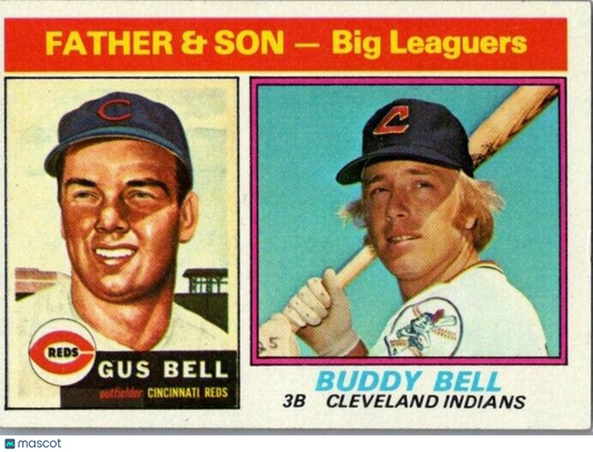 1976 Topps - Father & Son #66 Buddy Bell, Gus Bell