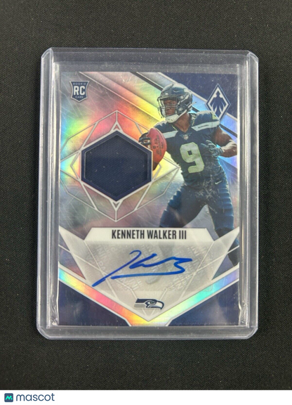 2022 Panini Phoenix Kenneth Walker III Jersey Patch Auto /299