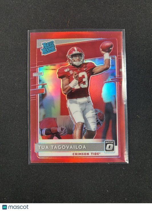 2020 Panini Chronicles Optic Draft Picks Red Rated Rookie #3 Tua Tagovailoa