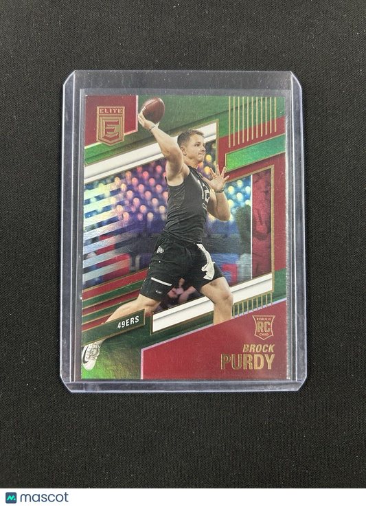 2022 Panini Donruss Elite Green #185 Brock Purdy