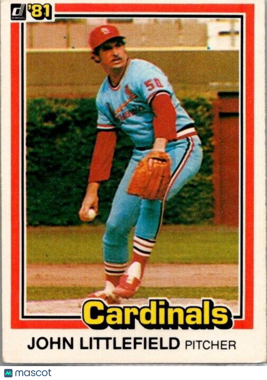 1981 Donruss - #309 John Littlefield (RC)