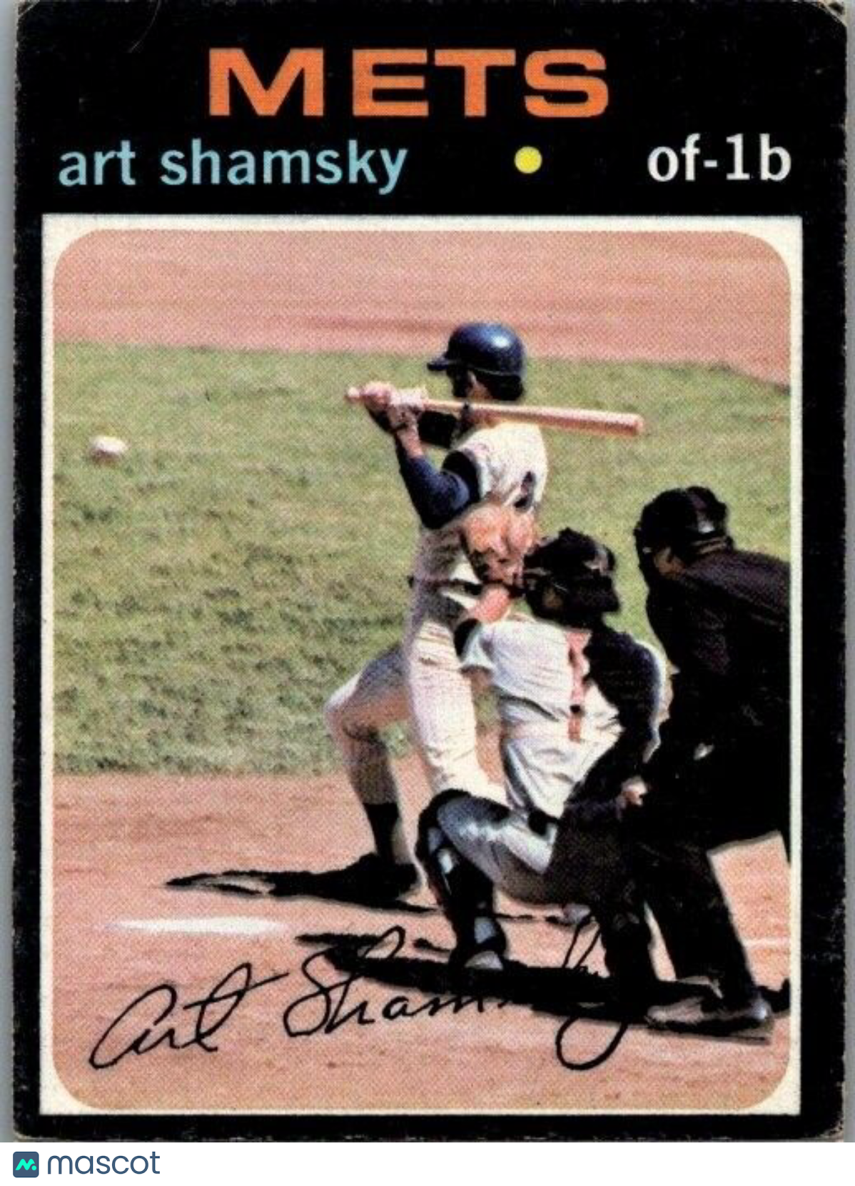 1971 Topps - #445 Art Shamsky