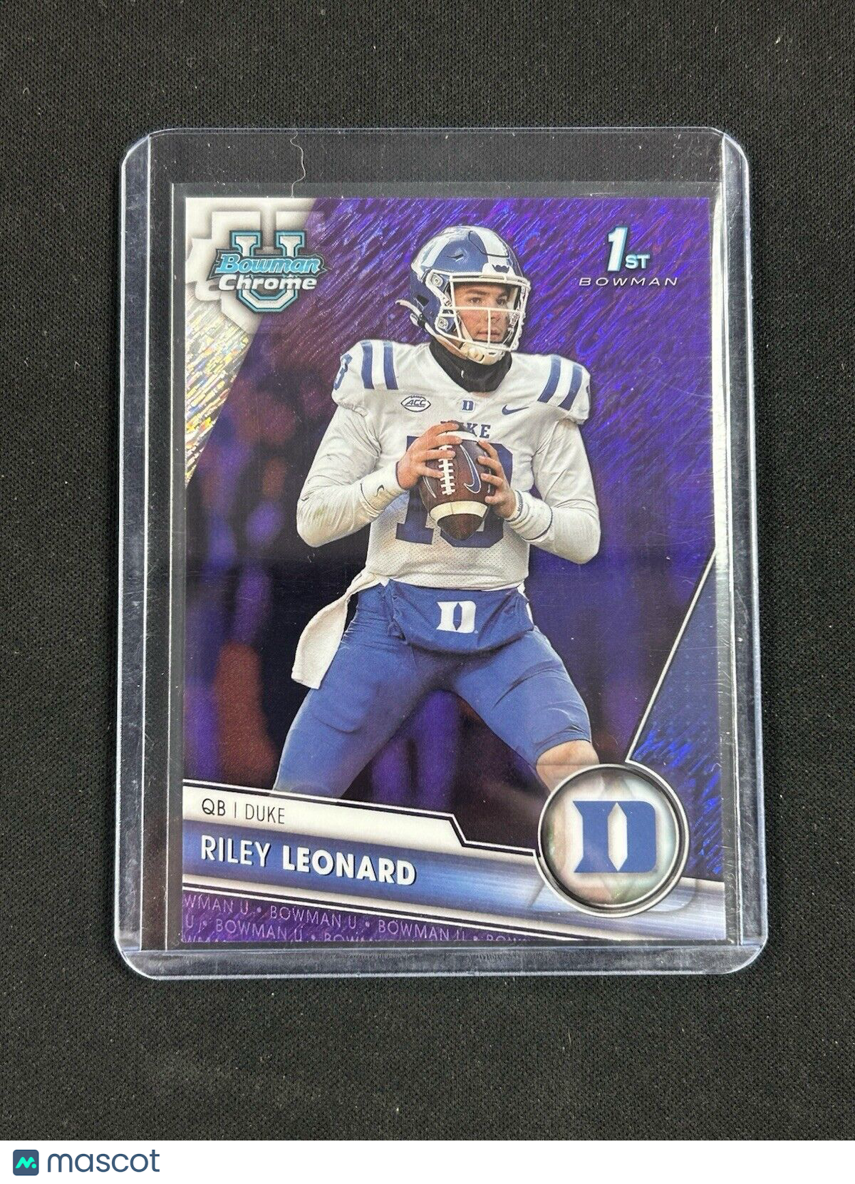 2023 Topps Bowman Chrome U Purple Riley Leonard