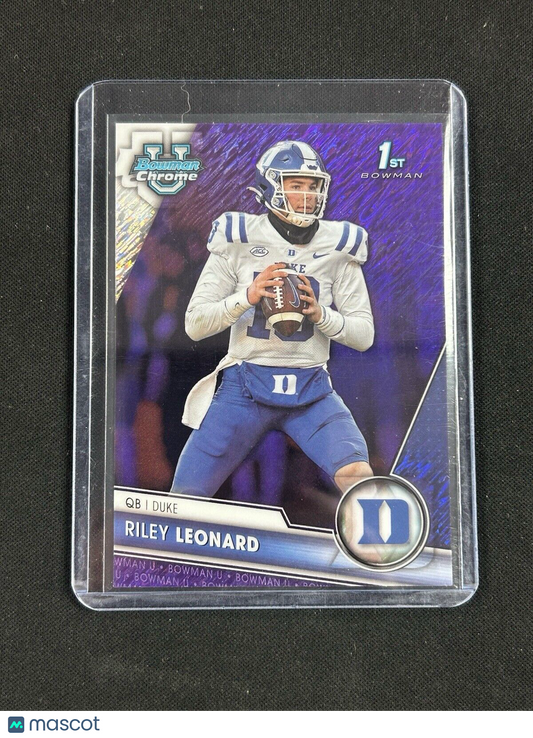 2023 Topps Bowman Chrome U Purple Riley Leonard