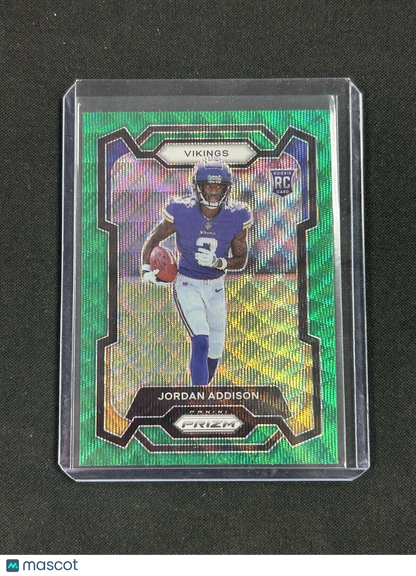 2023 Panini Prizm - Rookies Green Wave Prizm #368 Jordan Addison