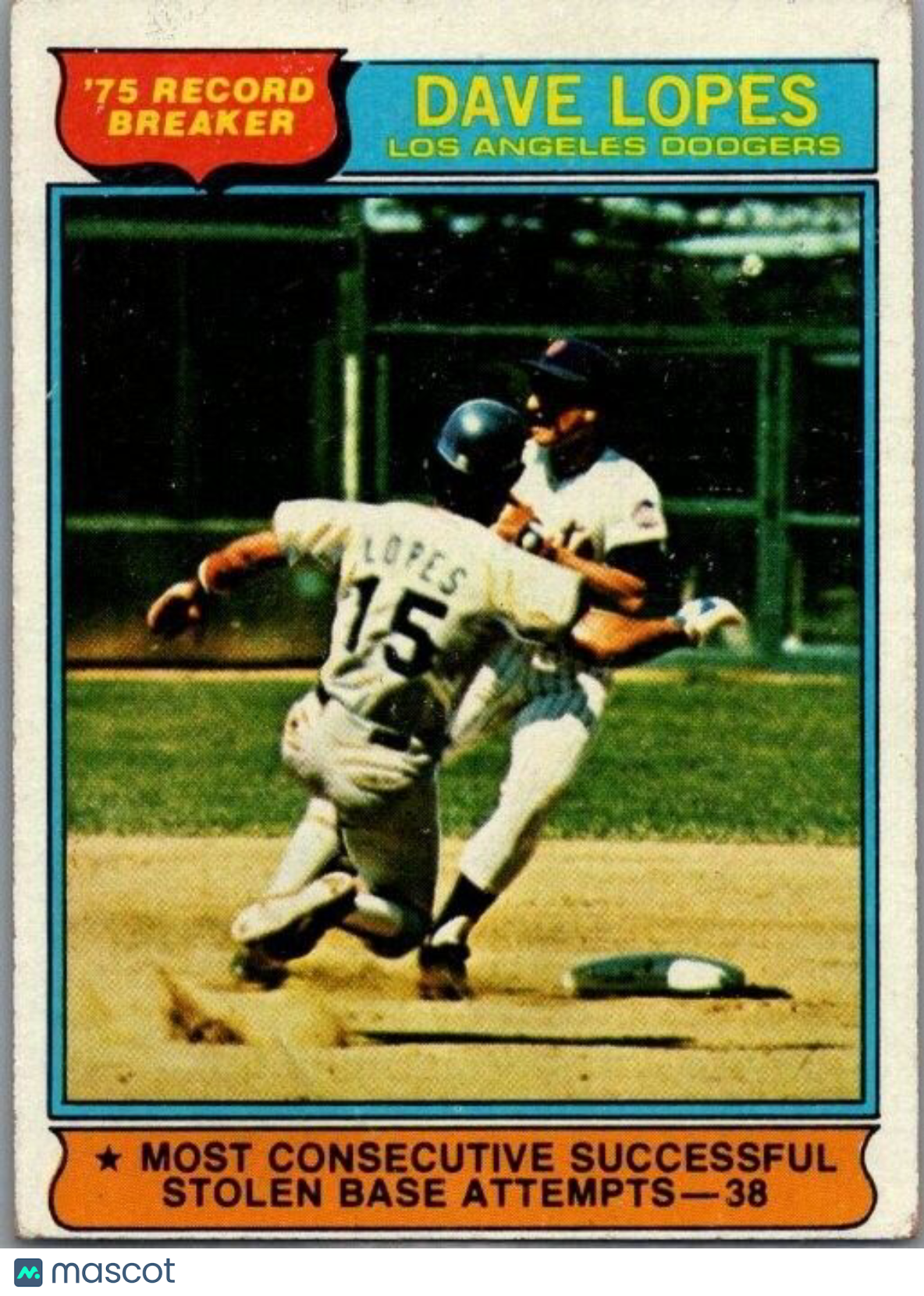 1976 Topps - '75 Record Breakers #4 Davey Lopes