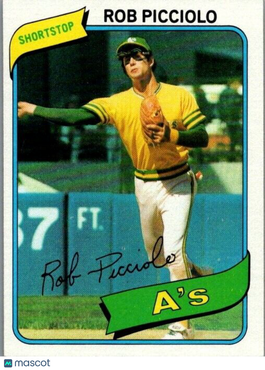 1980 Topps - #158 Rob Picciolo