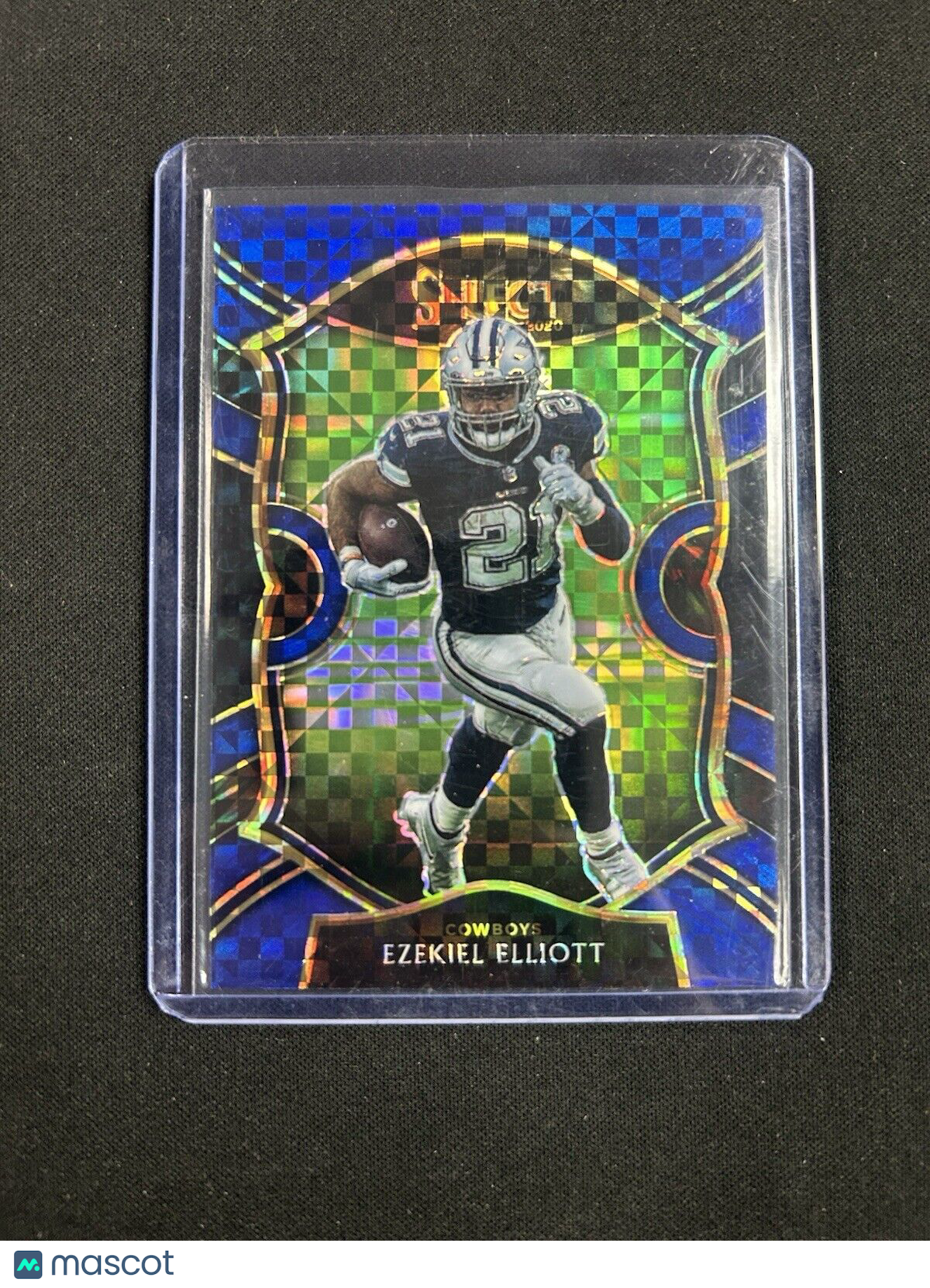 2020 Panini Select - Concourse Blue Prizm #10 Ezekiel Elliott /175