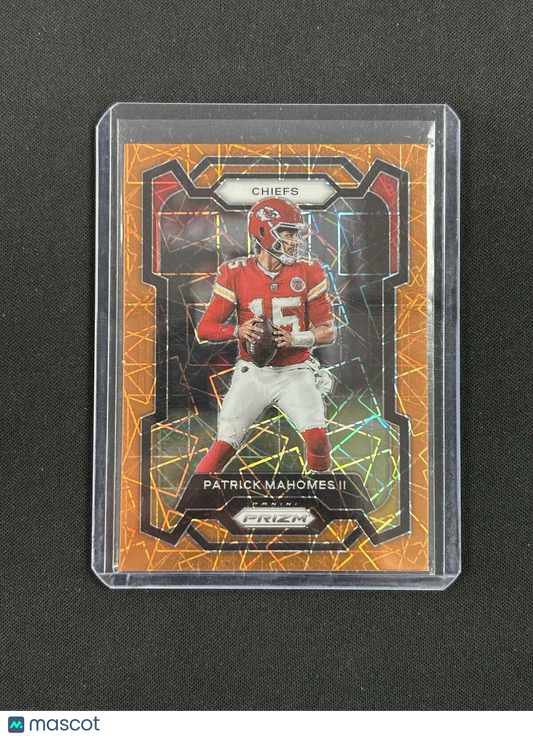 2023 Panini Prizm Orange Lazer #149 Patrick Mahomes II