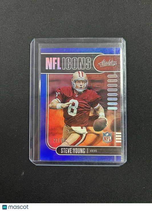 2019 Panini Absolute NFL Icons Blue #14 Steve Young /50