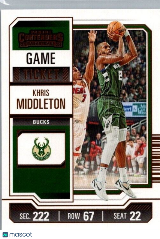 2023-24 Panini Contenders - Bronze Season Ticket #49 Khris Middleton