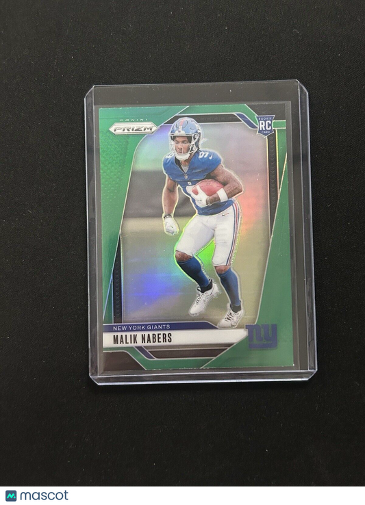 20024 Panini Prizm Green #370 Malik Nabers RC