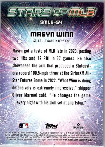 2024 Topps Series 2 - Stars of MLB #SMLB-54 Masyn Winn (RC)