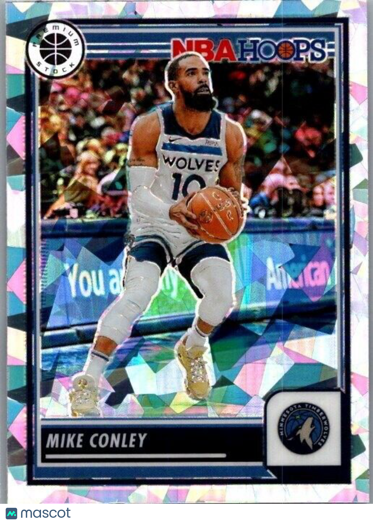 2023-24 Panini NBA Hoops Premium Stock - Ice Prizm #91 Mike Conley