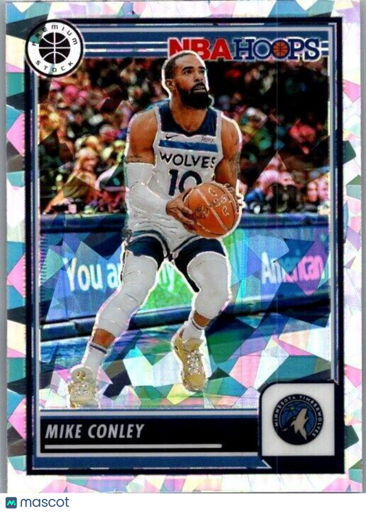 2023-24 Panini NBA Hoops Premium Stock - Ice Prizm #91 Mike Conley