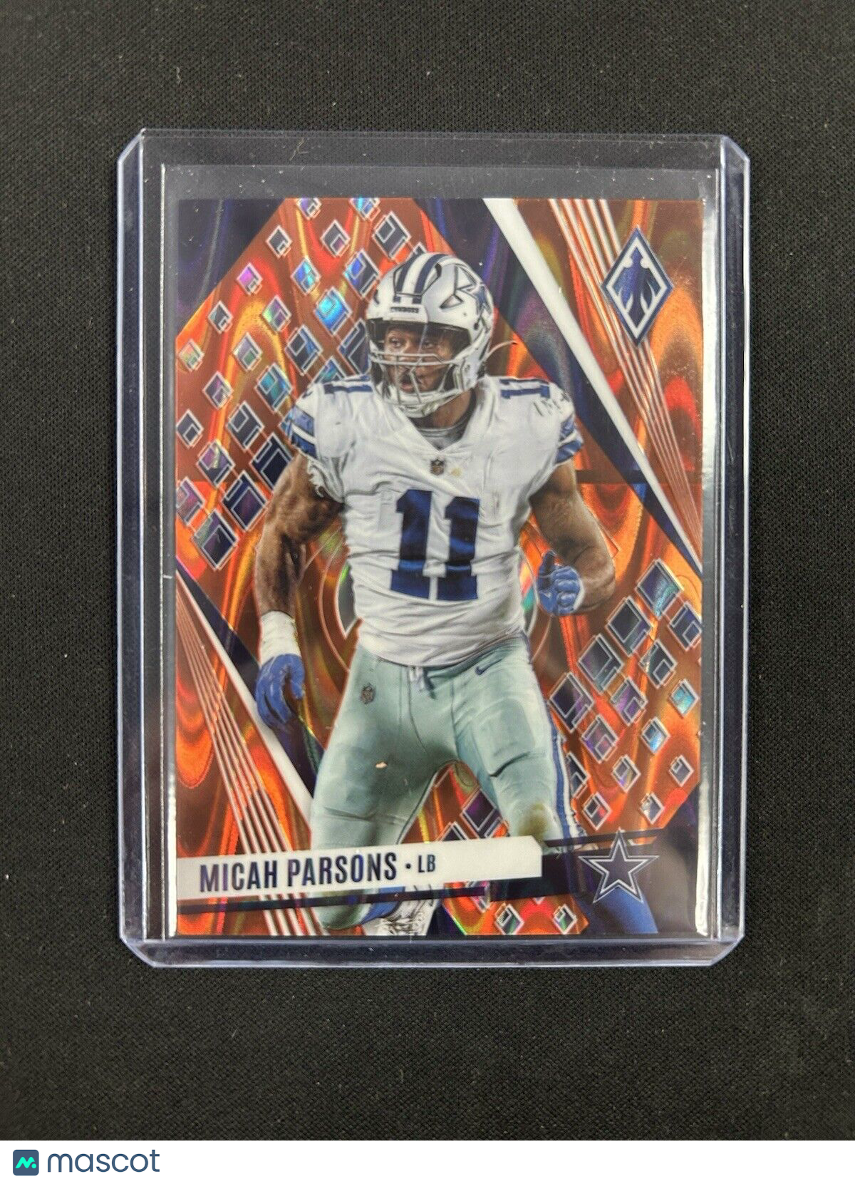 2023 Panini Phoenix Orange Seismic Micah Parsons /99