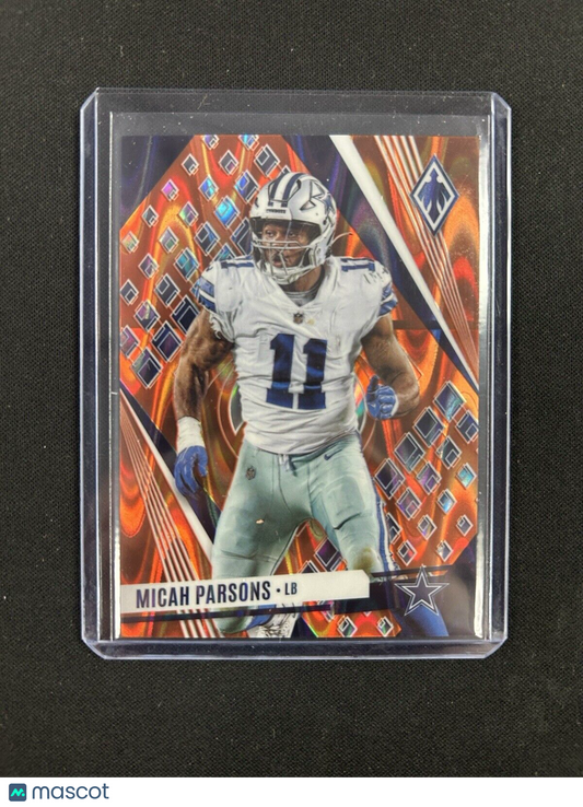 2023 Panini Phoenix Orange Seismic Micah Parsons /99