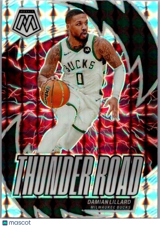 2023-24 Panini Mosaic - Thunder Road #2 Damian Lillard Mosaic