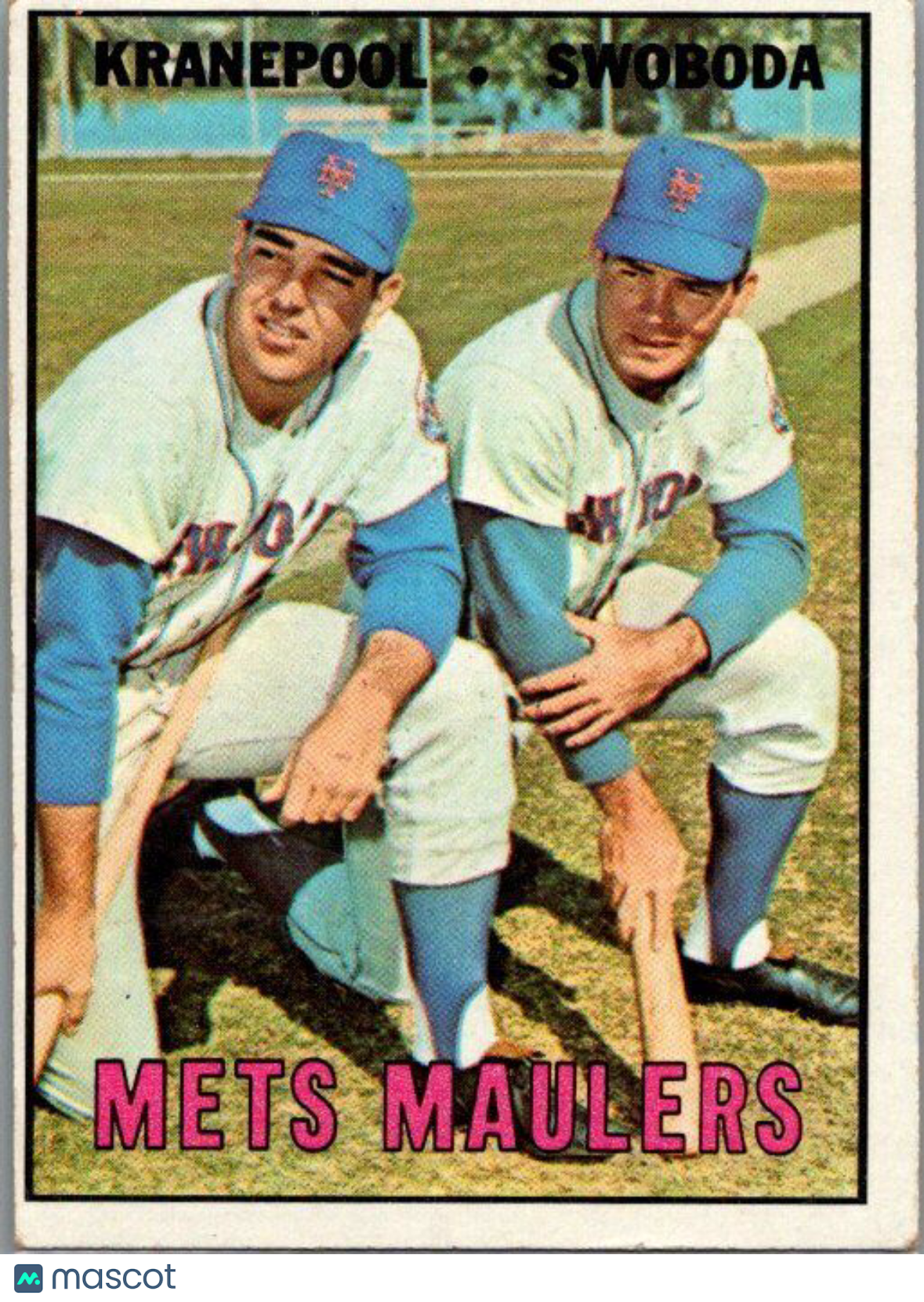 1967 Topps #186 Mets Maulers (Ed Kranepool / Ron Swoboda)