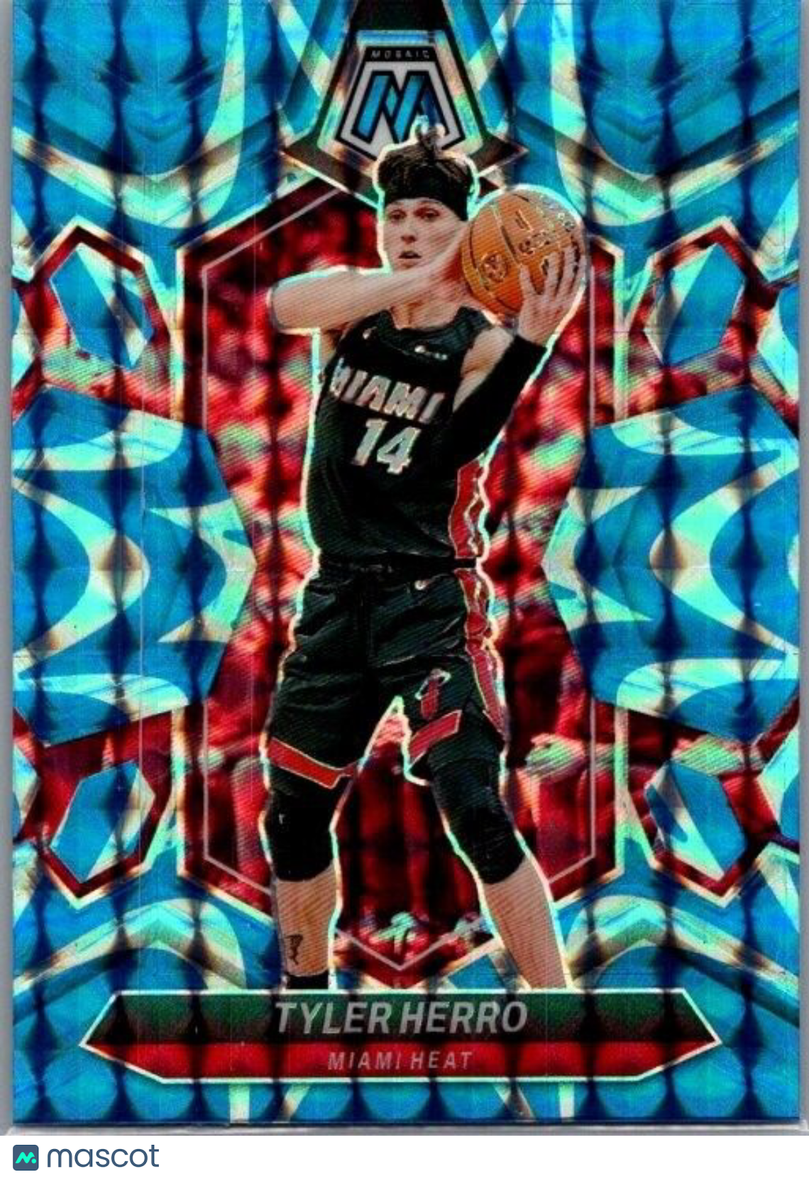 2023-24 Panini Mosaic - Reactive Blue Mosaic Prizm #11 Tyler Herro