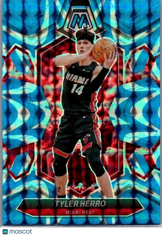 2023-24 Panini Mosaic - Reactive Blue Mosaic Prizm #11 Tyler Herro