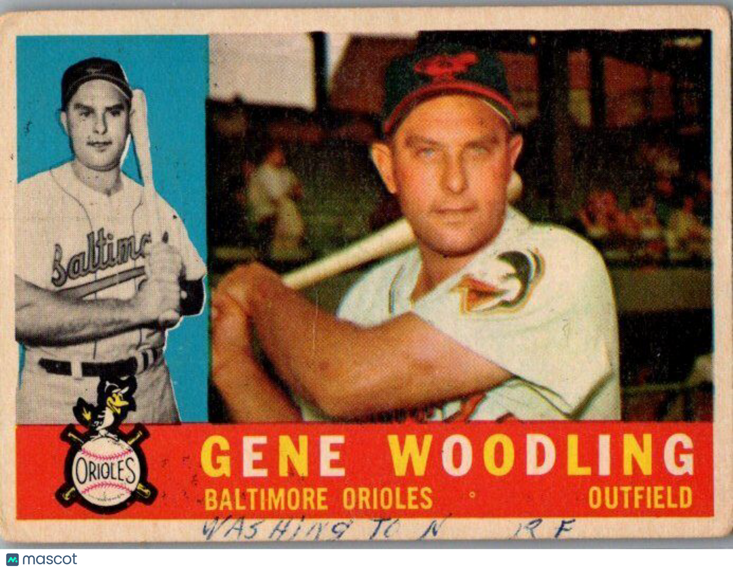 1960 Topps #190 Gene Woodling