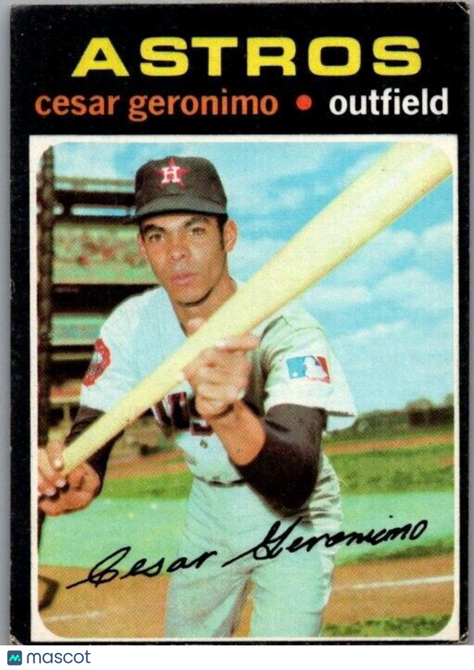 1971 Topps - #447 Cesar Geronimo (RC)