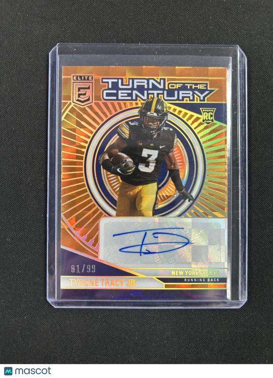 2024 Donruss Elite Turn of Century Auto Orange #TCA-TTR Tyrone Tracy Jr. /99