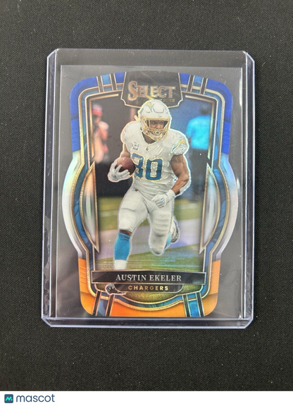 2022 Panini Select Club Level Prizm Austin Ekeler Die Cut /35