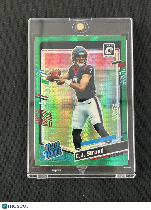 2023 PRIZM NEON GREEN PULSAR #339 CJ Stroud RC