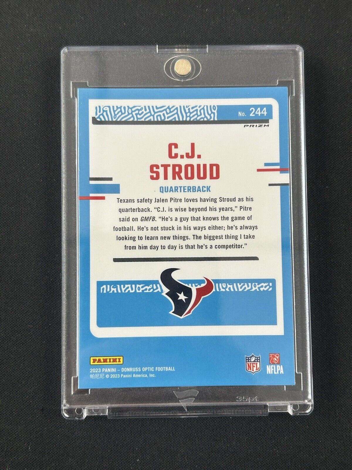 2023 PRIZM NEON GREEN PULSAR #339 CJ Stroud RC