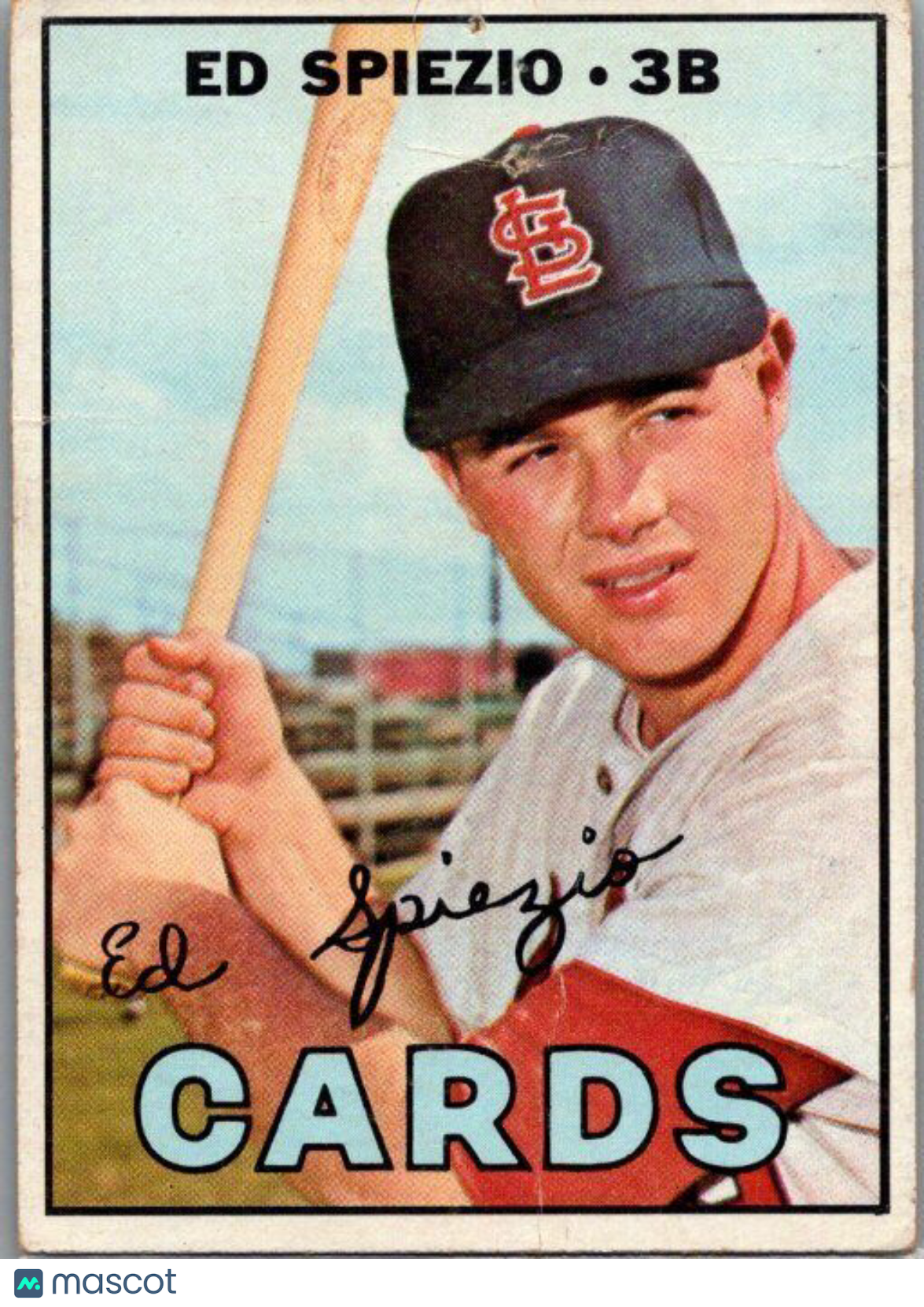 1967 Topps #128a Ed Spiezio