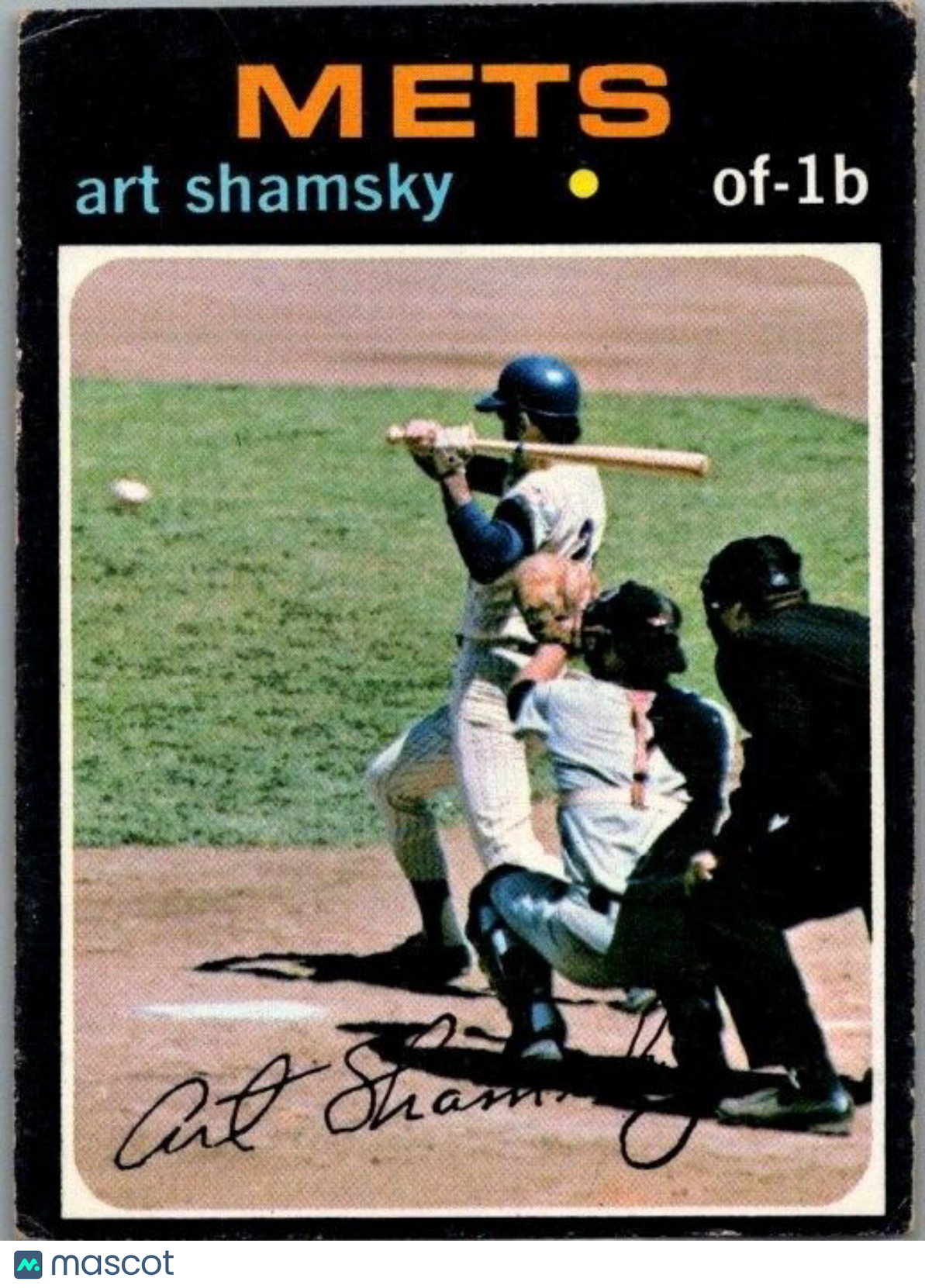 1971 Topps - #445 Art Shamsky