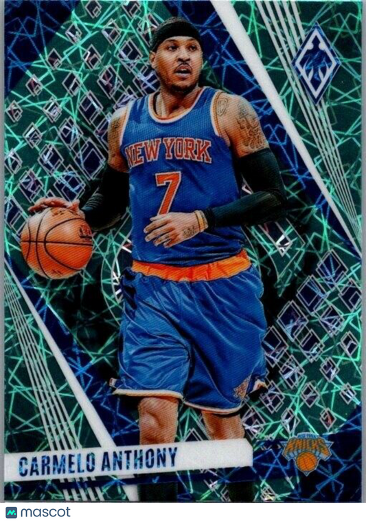 2023-24 Panini Phoenix - #68 Carmelo Anthony Teal Lazer