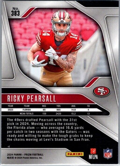 2024 Panini Prizm - #383 Ricky Pearsall Rookie (RC)