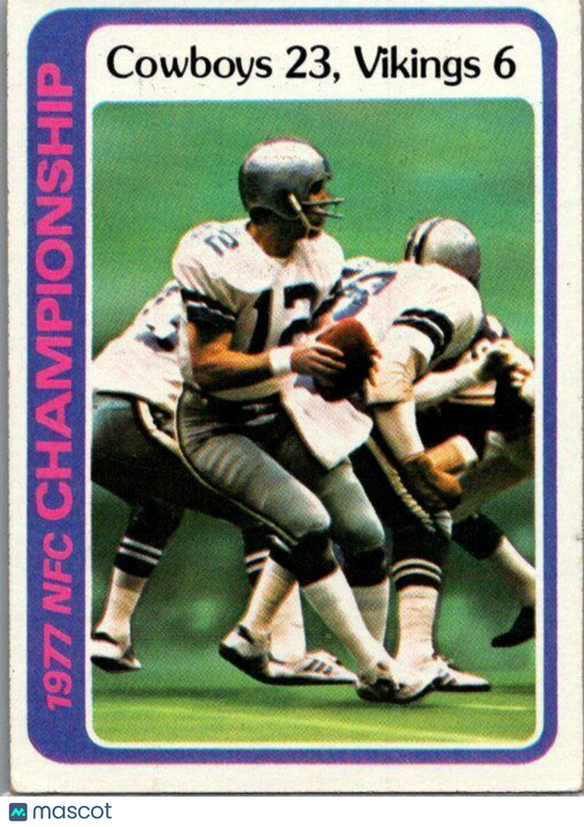 1978 Topps #166 1977 NFC Championship