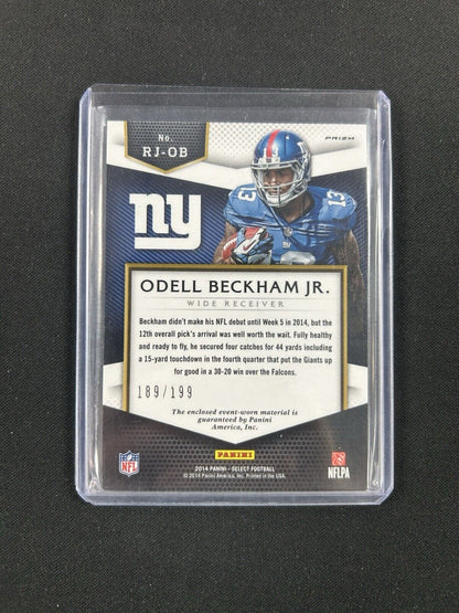 2014 Panini Select Rookie Pink Prizm #RJ-OB Odell Beckham JR /199