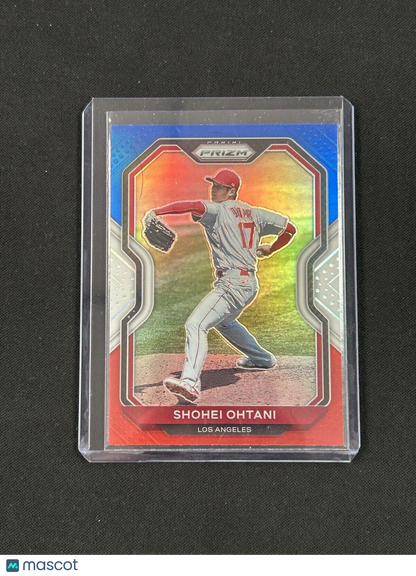 2021 Panini Prizm Red White and Blue #183 Shohei Ohtani