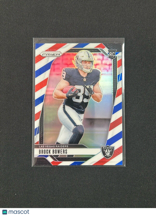 2024 Panini Prizm Red White & Blue Prizm #315 Brock Bowers RC