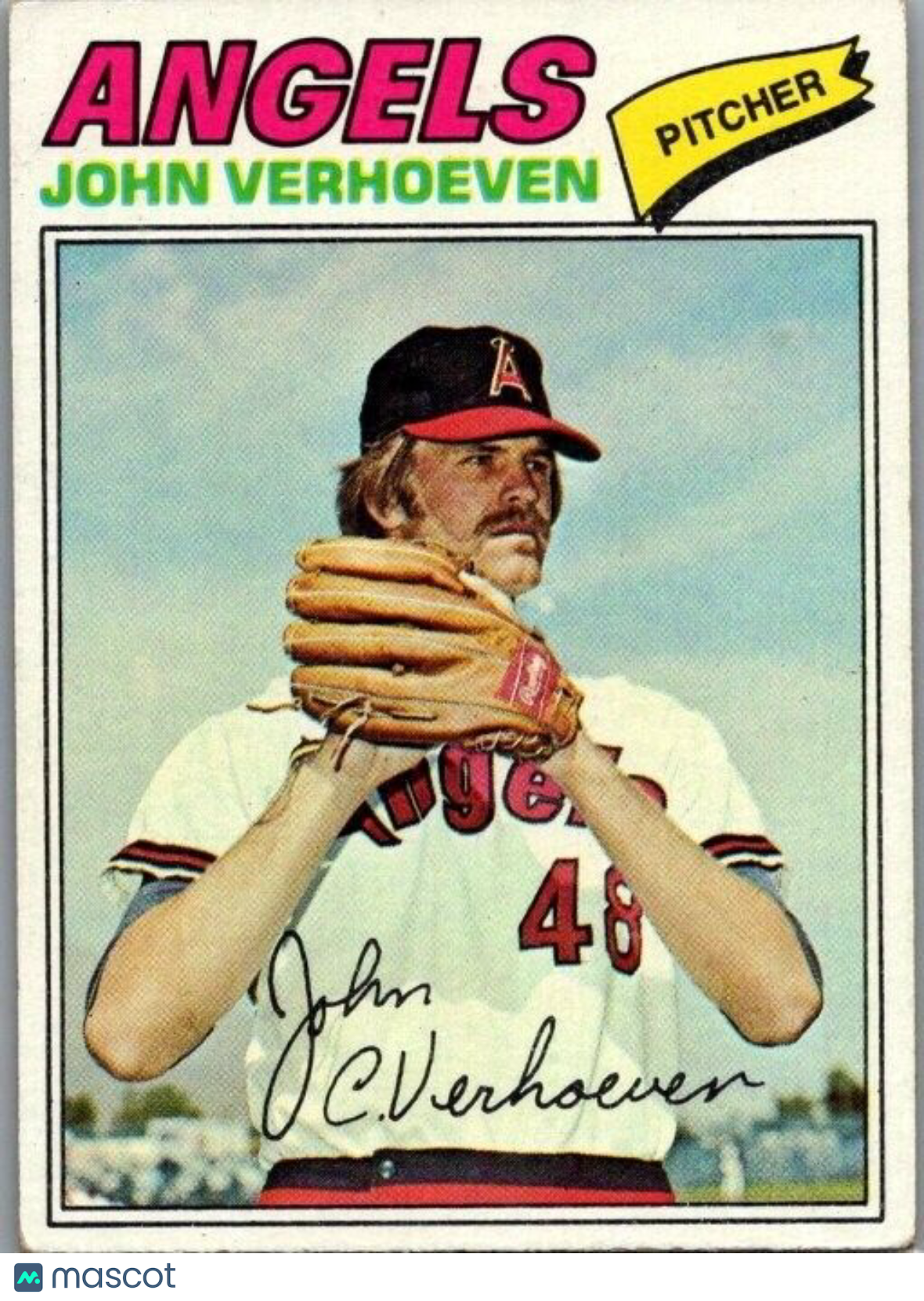 1977 Topps John Verhoeven #91