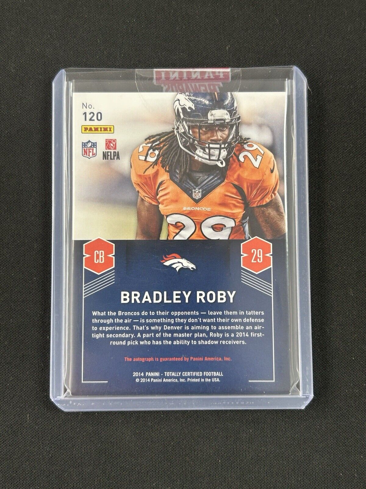 2014 Panini Totally Certified Bradley Roby Auto